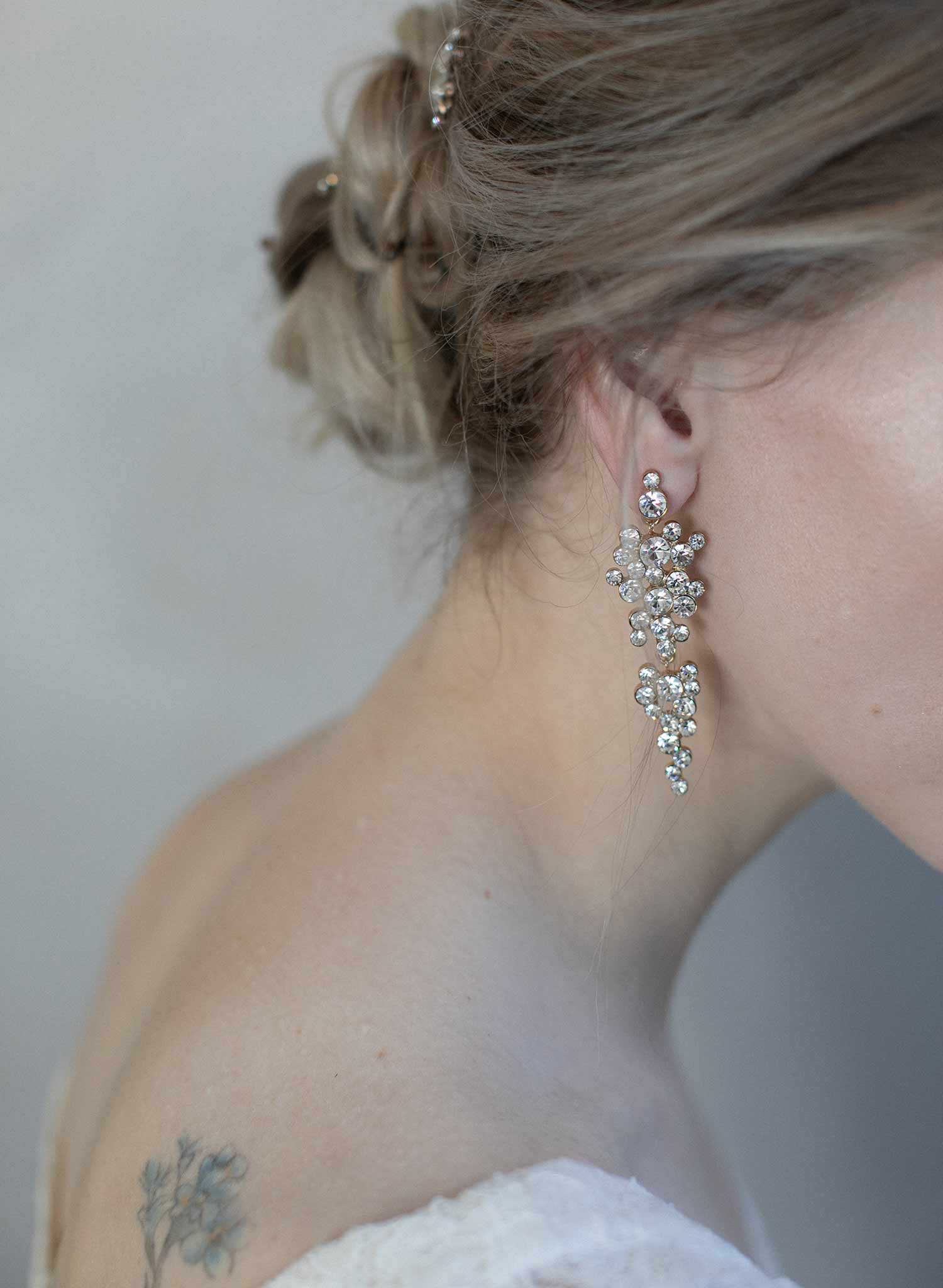 Champagne Bubbles Drop Earrings - Elegant Dangling Jewelry for Women | Style #976 | Perfect for Parties, Weddings & Special Occasions