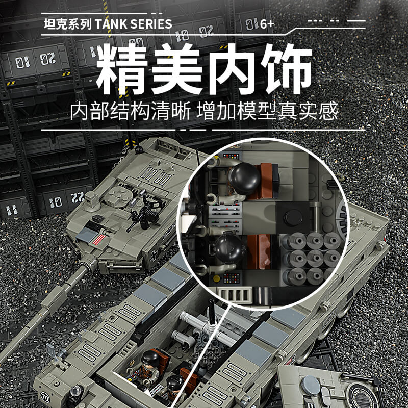 Panlos 632003 Leopard 2A4 Main Battle Tank Building Blocks Set - Military Model Kit for Adults & Collectors - Perfect for Display, Gifts & War History Enthusiasts