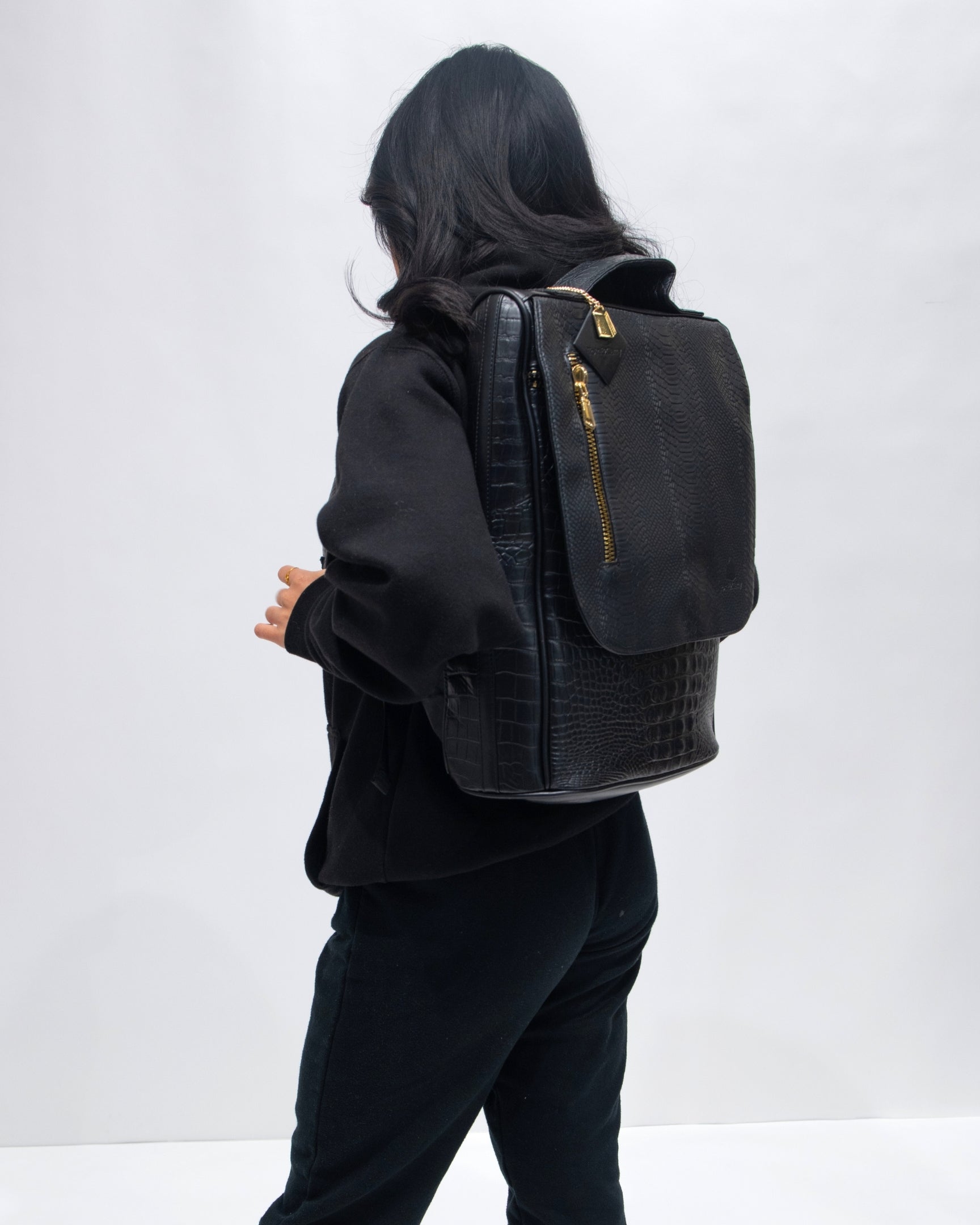 Apollo 2 Black Backpack - Durable Waterproof Laptop Backpack for Men & Women - Perfect for Travel, Work, School & Outdoor Adventures
