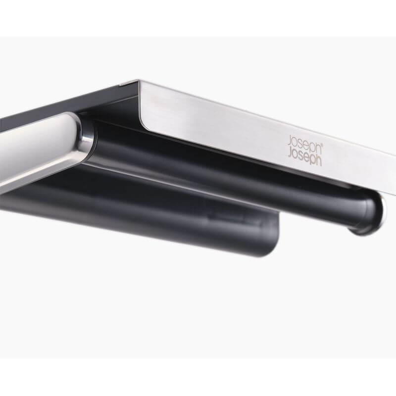 Joseph Joseph Under Shelf Stainless Steel Paper Towel Holder - Space Saving Kitchen Organizer for Countertops, Cabinets & RVs | Durable & Rustproof Design for Easy Access to Paper Towels