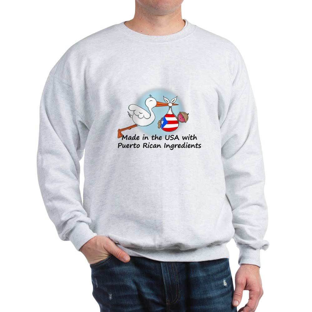 Stork Baby Puerto Rico USA Sweatshirt - Cute & Comfortable Unisex Pullover for Newborns & Infants - Perfect for Family Photos, Baby Showers & Holiday Gifting
