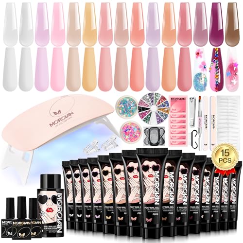 15 PC Poly nail Starter Kit