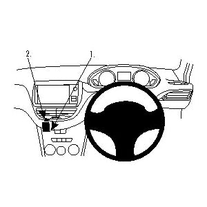 ClicOn No Holes Angled Dash Mount for Peugeot 2008 (2014-2019) & Peugeot 208 (2012-2019) - Secure Phone Holder for Easy Navigation & Hands-Free Driving
