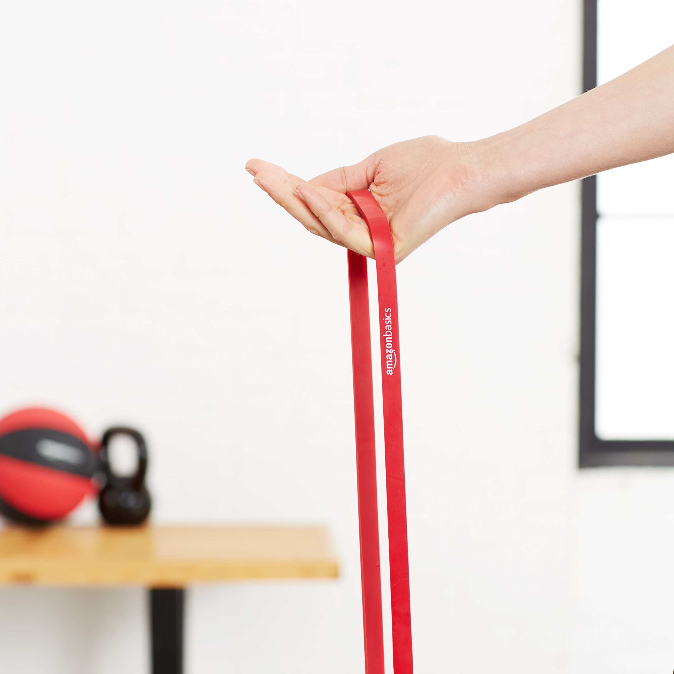 Amazon Basics Resistance Pull Up Bands - Set of 5 Exercise Bands for Strength Training, Home Workouts, Gym & Physical Therapy | Latex Free Fitness Bands for Men & Women | Perfect for Pull-Ups, Stretching & Mobility Exercises
