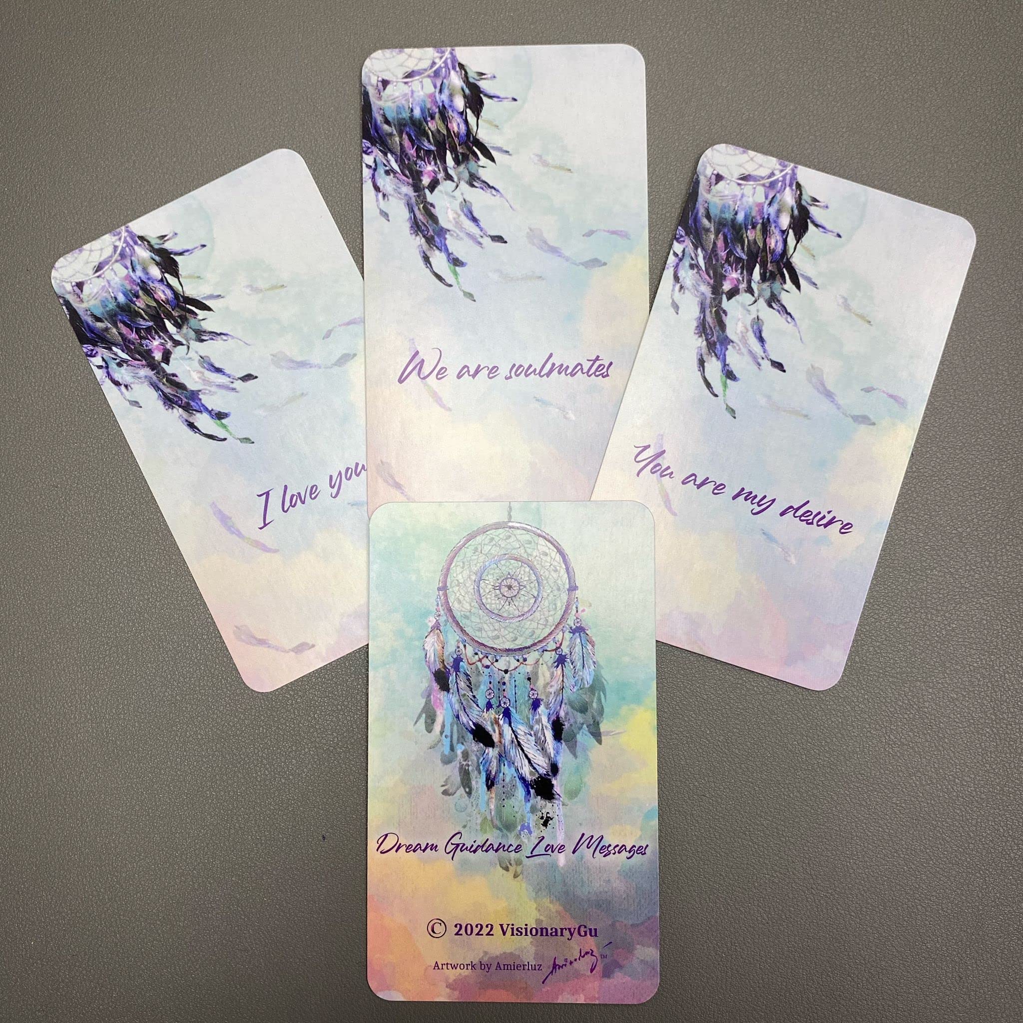 Dream Guidance Love Messages Oracle Deck - 54 Love, Romance & Twin Flame Oracle Cards for Spiritual Guidance, Relationship Advice & Self-Discovery | Perfect for Tarot Readings, Meditation & Couples Bonding