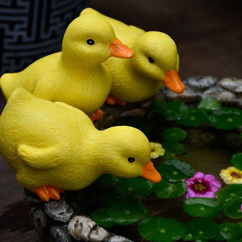 Durable Resin Flower Pot for Hydroponic Plants - Outdoor Garden, Courtyard, Home & Office Decoration - Duck-Shaped Planter with Drainage Holes (Perfect for Succulents, Herbs & Small Flowers)
