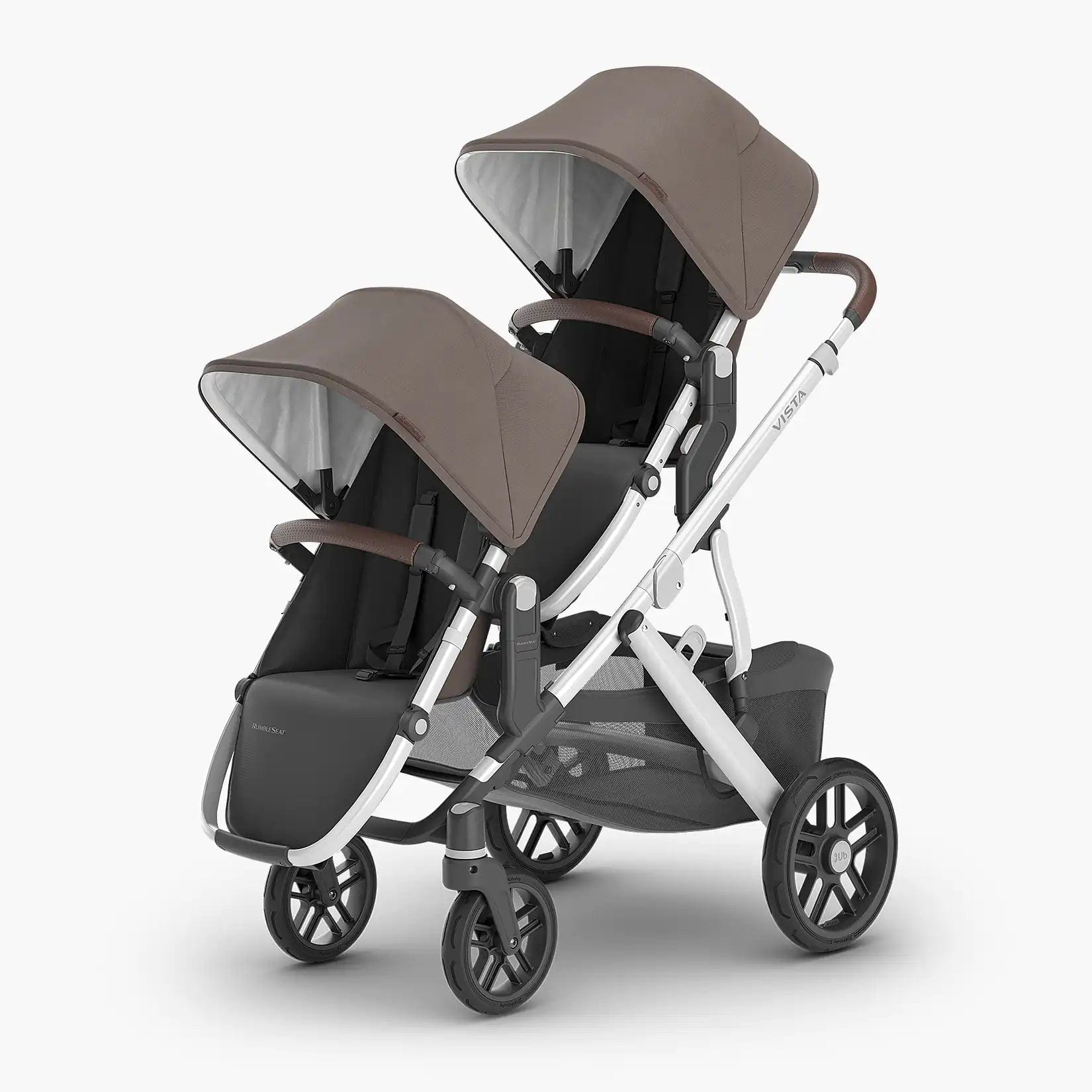 UPPAbaby Vista V2 Double Stroller with RumbleSeat V2 - Lightweight Compact Baby Stroller for Twins or Siblings - Perfect for City Walks, Shopping & Travel