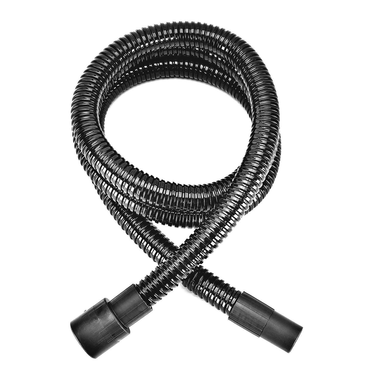 PowerSmith PAAC303 10-Ft Replacement Hose for Ash Vacuum - Heavy Duty Black Vacuum Hose - Perfect for Fireplace, Wood Stove & Pellet Stove Cleanup
