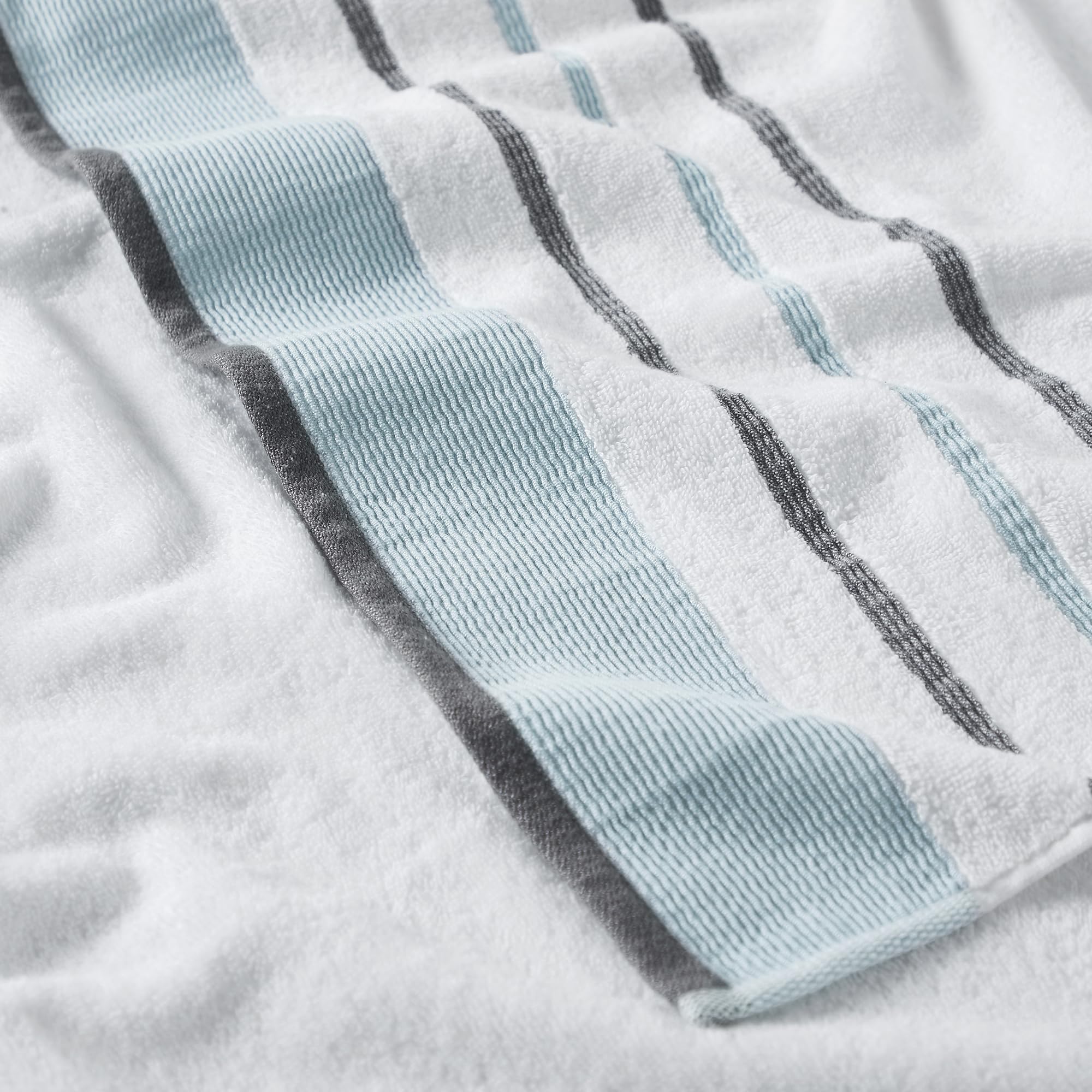 Premium 4-Pack Combed Cotton Hand Towels - Ultra Soft & Absorbent 26x16 Inch Bath Towels for Bathroom Decor - Luxury Spa & Guest Towels (Eucalyptus/Grey) - Perfect for Home, Hotel & Gift Use