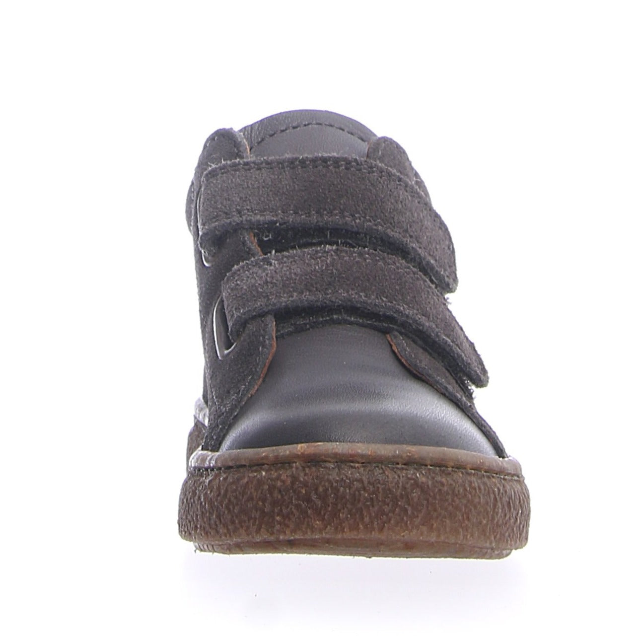 Naturino Boys Albus Star VL Nappa/Velour Sneakers - Anthracite/Storm - Comfortable Kids Casual Shoes for School & Outdoor Play