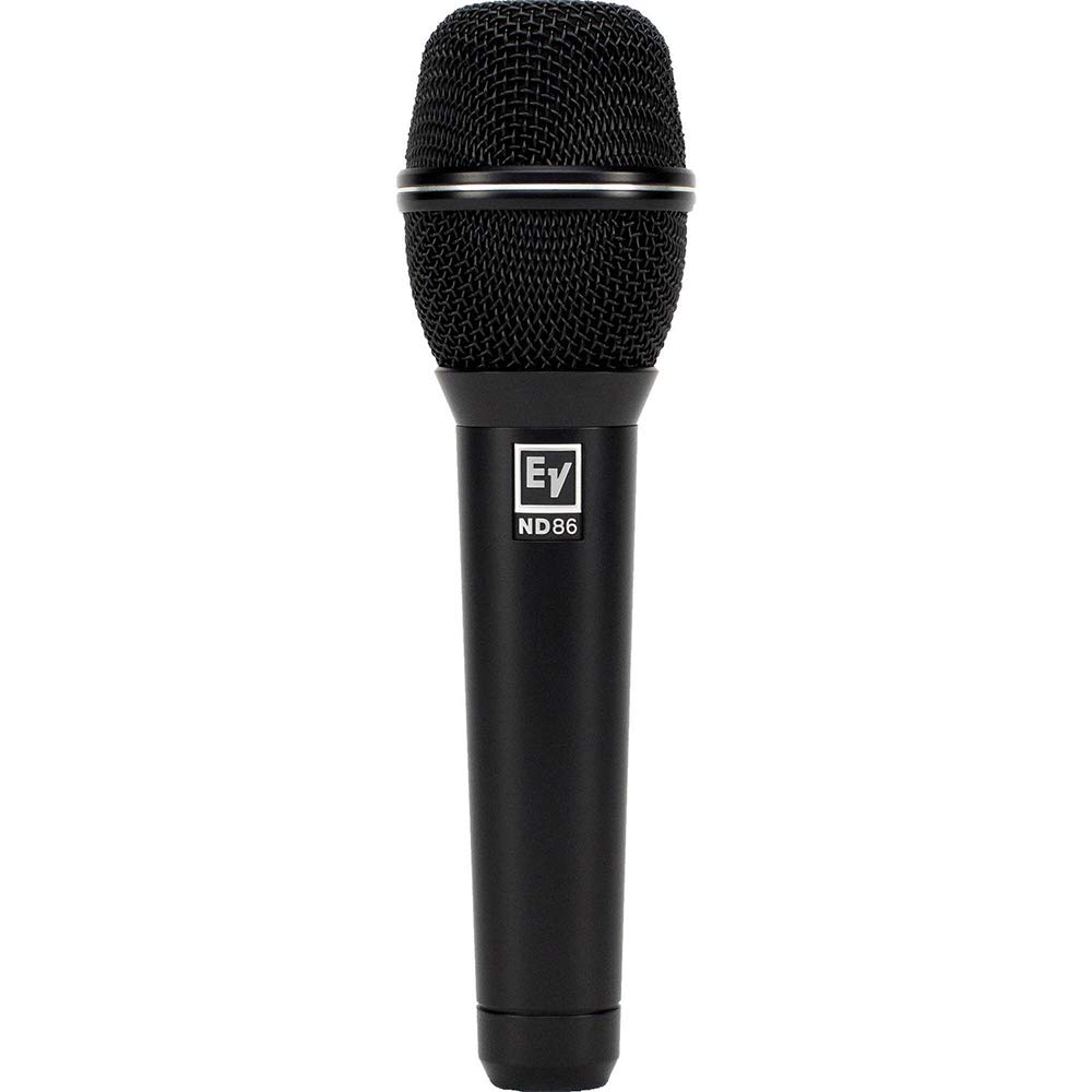 Electro-Voice ND86 Professional Dynamic Supercardioid Vocal Microphone Kit with Adjustable Tripod Stand & XLR Cable - Perfect for Live Performances, Studio Recording & Podcasting