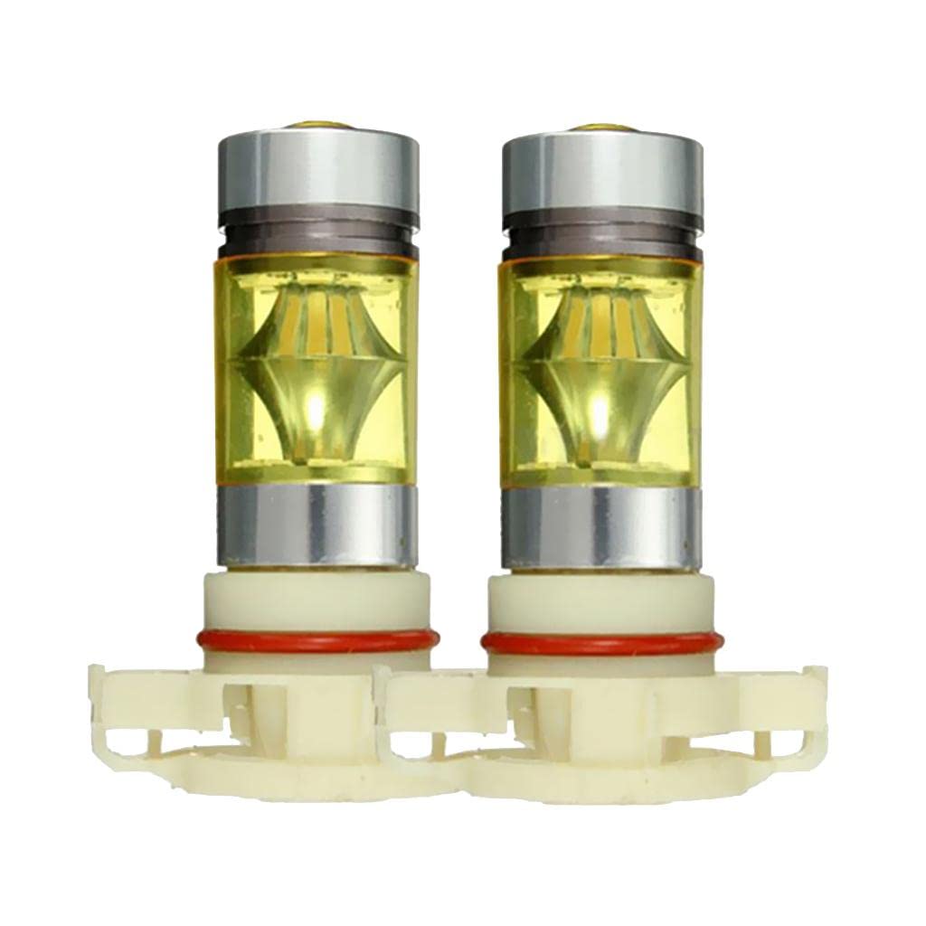 Gazechimp 1 Pair H16 LED Yellow Daytime Running Lights for Trucks - DRL Fog Lights for Improved Visibility & Safety in Daytime & Low Light Conditions