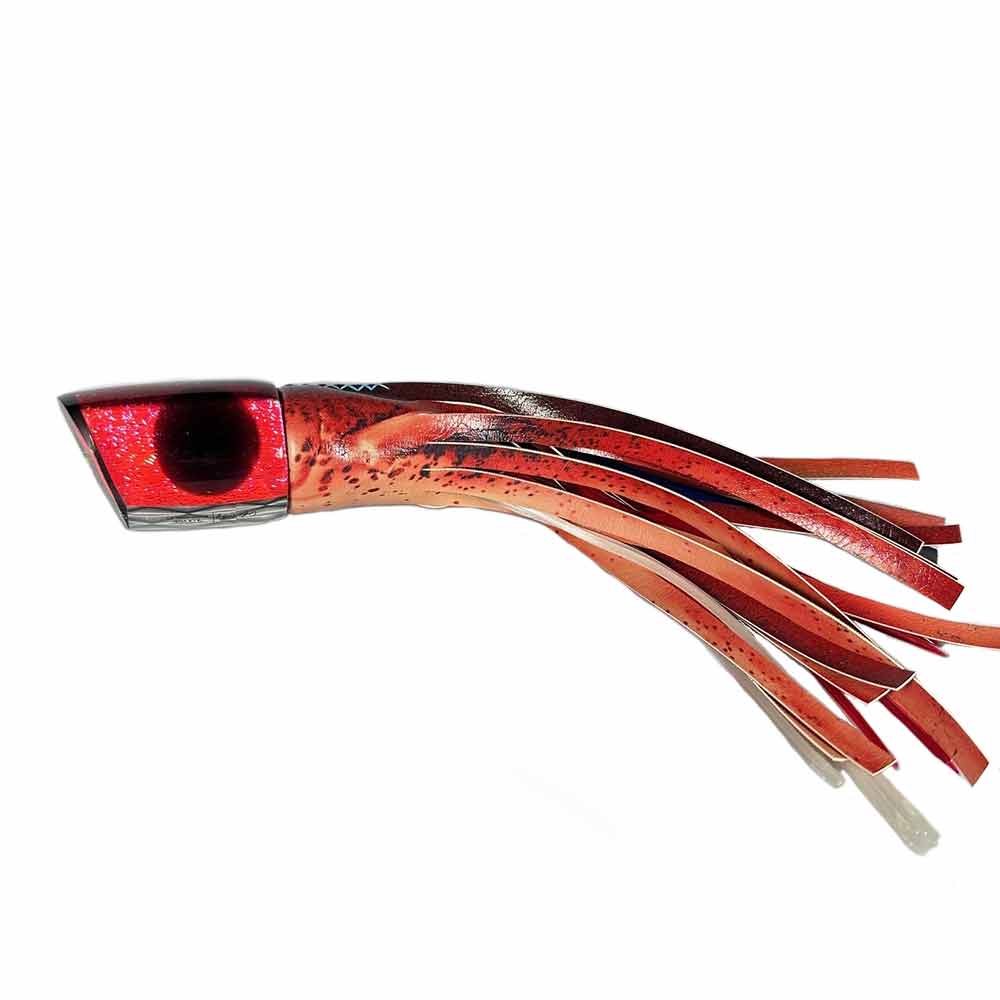 Black Eyes Red Mahi Skirt X Large Bacchanal A La Vive Lures - Premium Fishing Skirt for Saltwater Trolling, Perfect for Mahi Mahi, Tuna, and Marlin Fishing Adventures