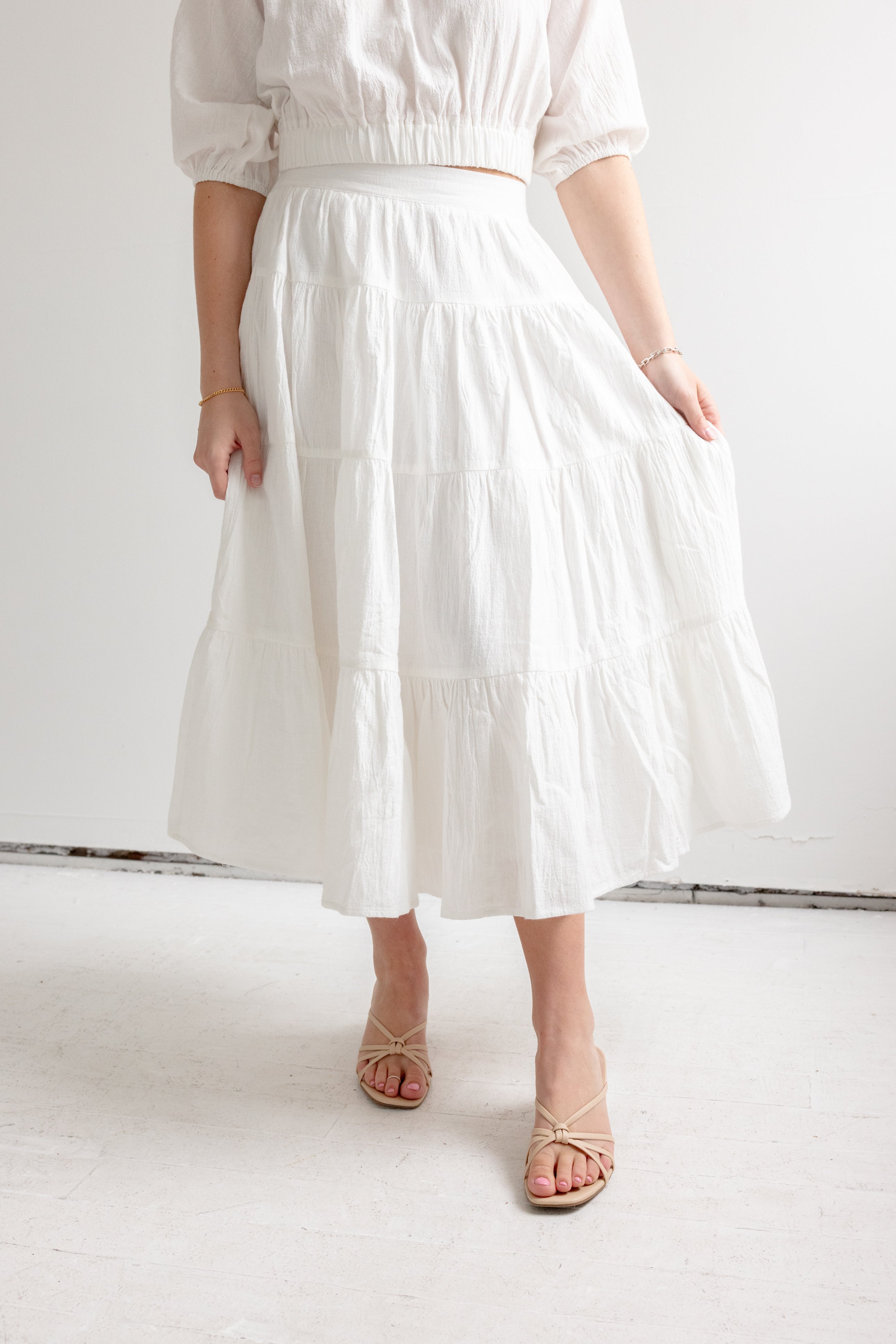 St. Tropez White Skirt - Women's Summer Beach Skirt | Perfect for Vacations, Resorts & Tropical Getaways