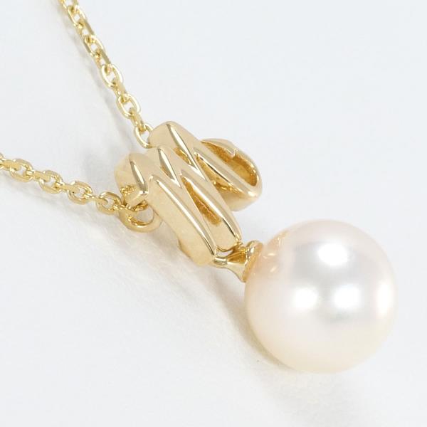18K Yellow Gold Pearl Necklace for Women - Elegant Bridal Jewelry, Wedding Gift, Anniversary Present - Perfect for Formal Events & Special Occasions