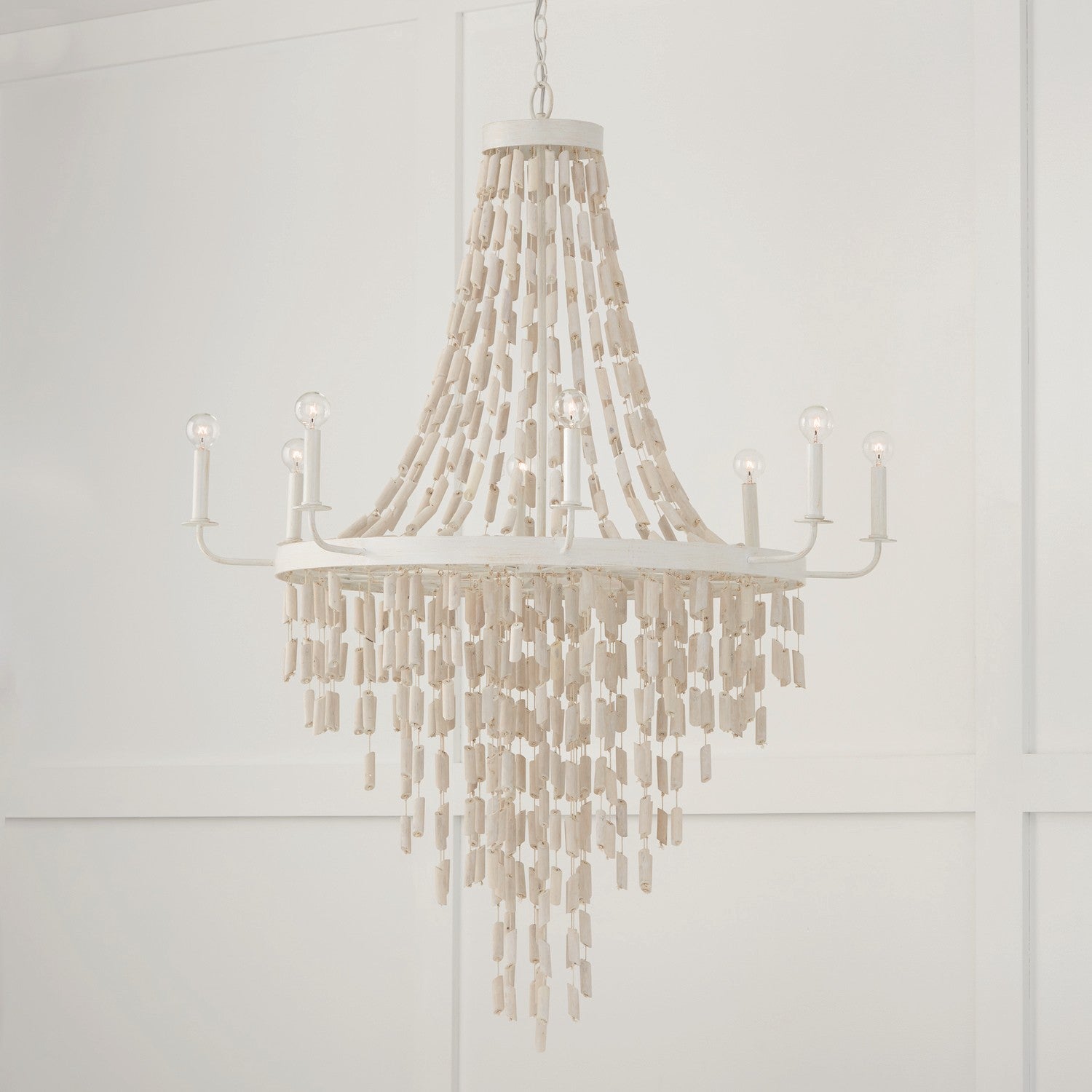 Elegant Capital Lighting 8-Light Chandelier - Modern Crystal Ceiling Fixture for Dining Room, Living Room & Bedroom Lighting