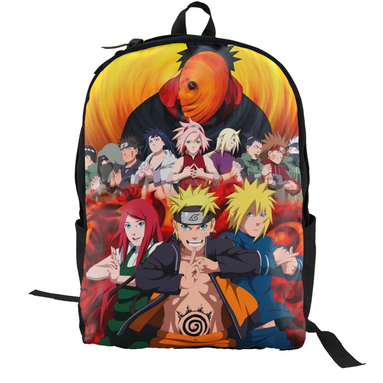 JIEKELAOHU Anime School Backpack for Boys & Girls - Lightweight Book Bag with Laptop Compartment, Water-Resistant Teen Backpack for High School, College, Travel & Daily Use