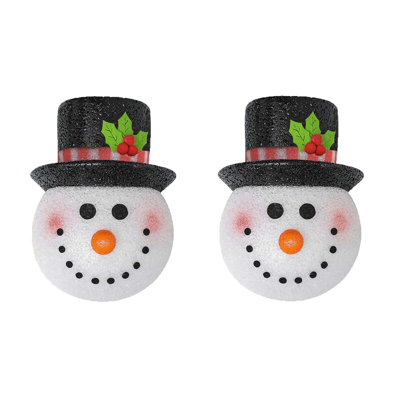 Christmas Snowman Porch Light Cover - 2 Pack Outdoor Holiday Decor for Porch, Garage & Yard - Festive Winter Decoration for Christmas Parties & Gift Giving - Perfect for Outdoor Lighting & Seasonal Celebrations