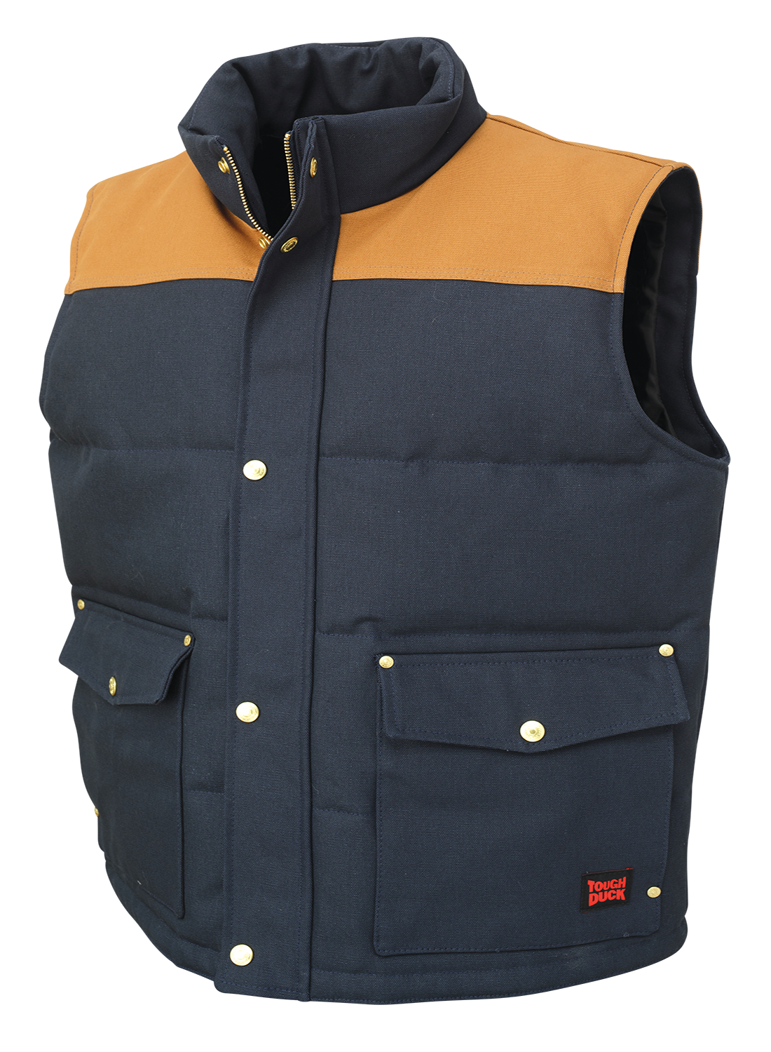 Tough Duck WV08 Woodsman Duck Vest - Heavy Duty Work Vest for Outdoor Hunting, Fishing & Construction - Durable Water-Resistant Utility Vest for Men