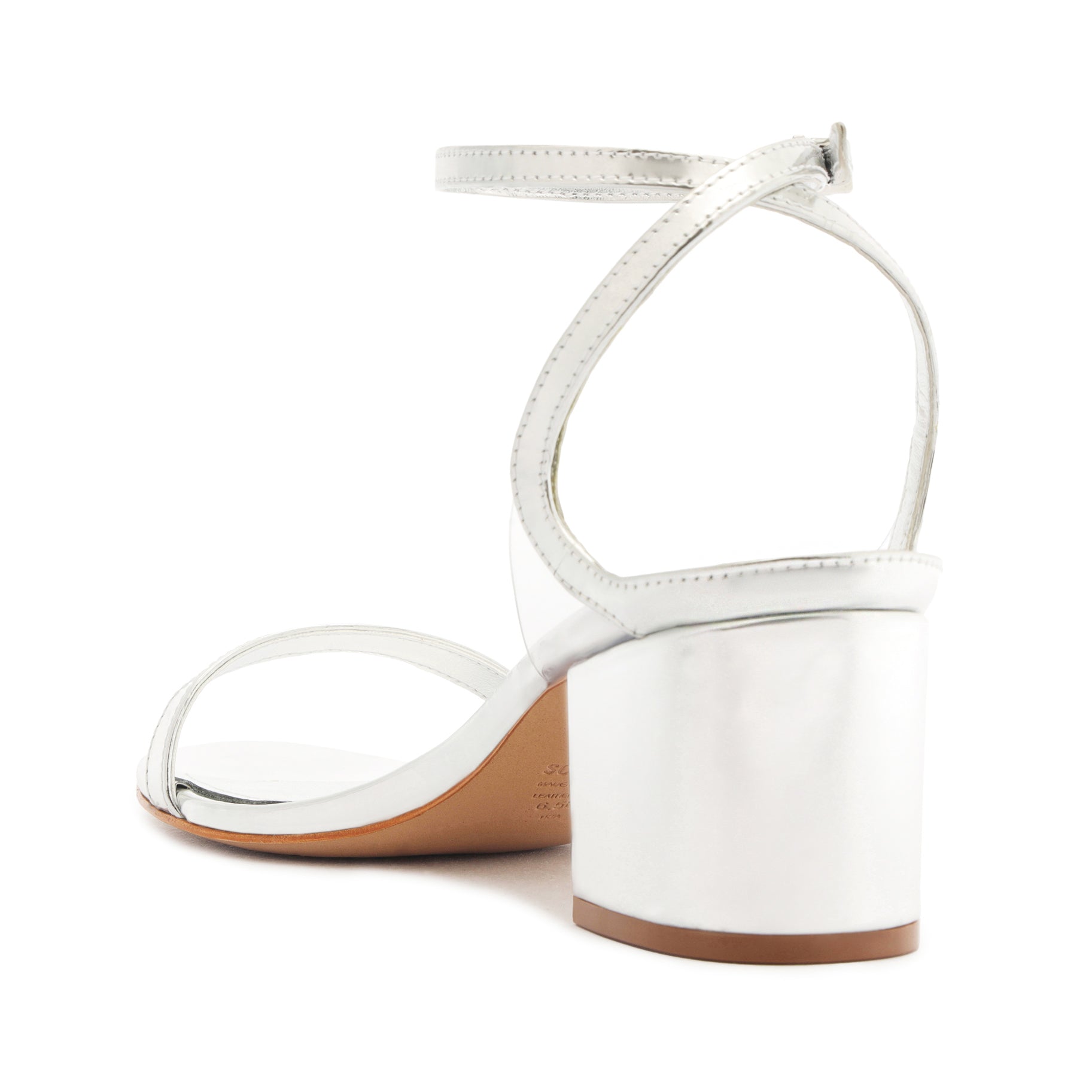 Skye Mid Block Heel Leather Sandals for Women - Comfortable Mirror Finish Summer Shoes - Perfect for Beach, Vacation, and Casual Outings