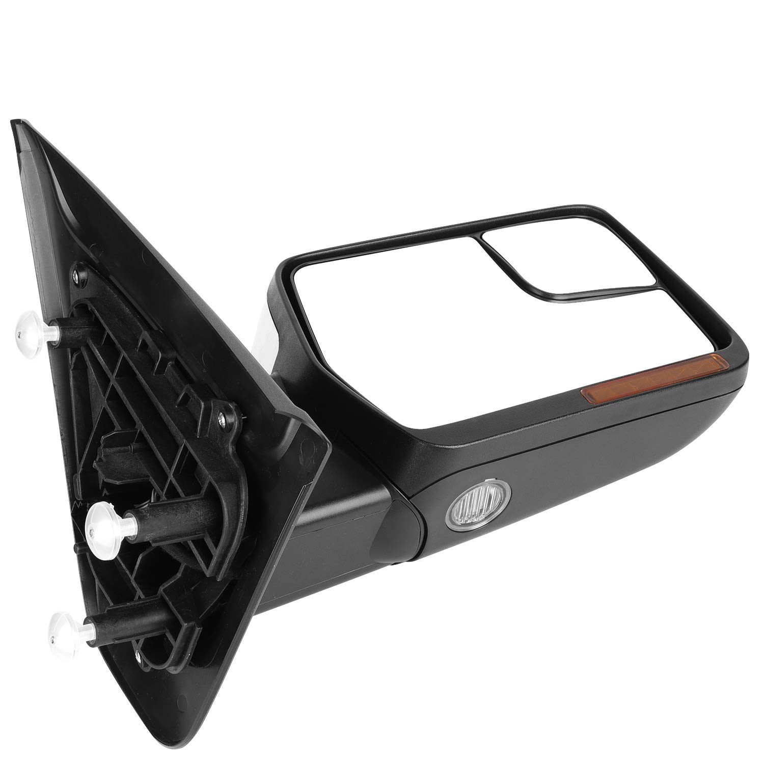 Heated Power Towing Mirrors for Ford F-150 (2004-2014) - Left & Right Side with Chrome Cap, Turn Signal & Puddle Light | Enhanced Visibility for Towing, Camping & Off-Road Adventures