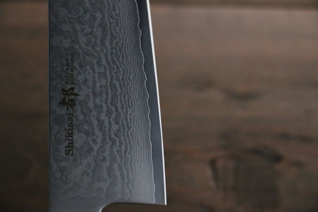 Premium Miyako AUS8 33-Layer Damascus Santoku Knife 165mm - Japanese Kitchen Knife for Professional Chefs & Home Cooking - Perfect for Slicing, Dicing & Chopping Vegetables, Meat & Fish