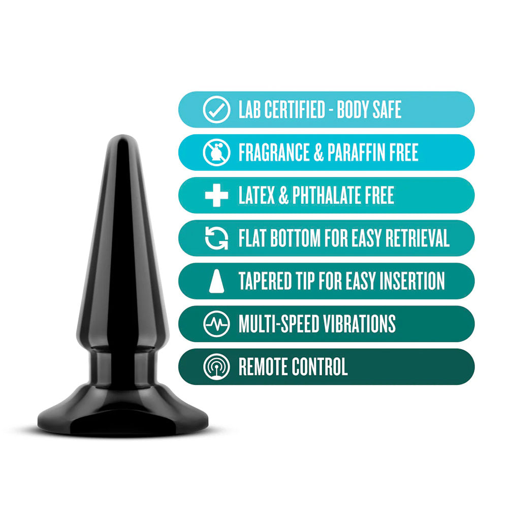 Vibrating Anal Plug with Wired Remote - Prostate Massager for Men & Women - Adult Sex Toy for Couples Play, Solo Pleasure & BDSM Exploration