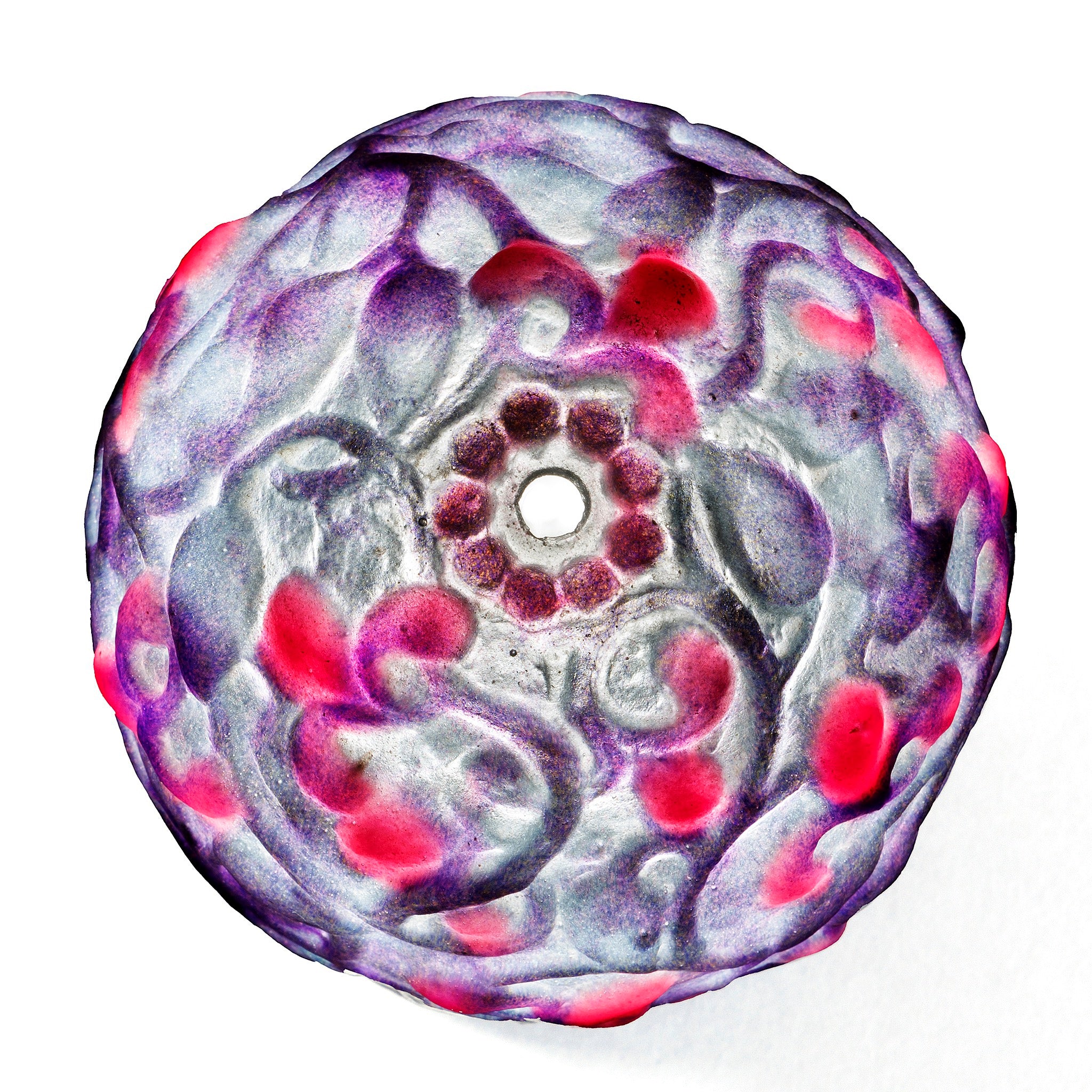 Gabriel Argy Rousseau Pâte de Verre Fruits et Feuilles Night Light - Handmade Glass Art Lamp for Bedroom, Nursery & Home Decor | Perfect Night Light for Kids Room, Gift Idea & Cozy Ambiance