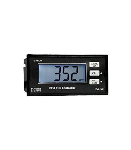 HM Digital PSC-54 Single Line EC/TDS Mini Water Quality Controller - 2 Pack for Hydroponics, Aquariums & Drinking Water Testing