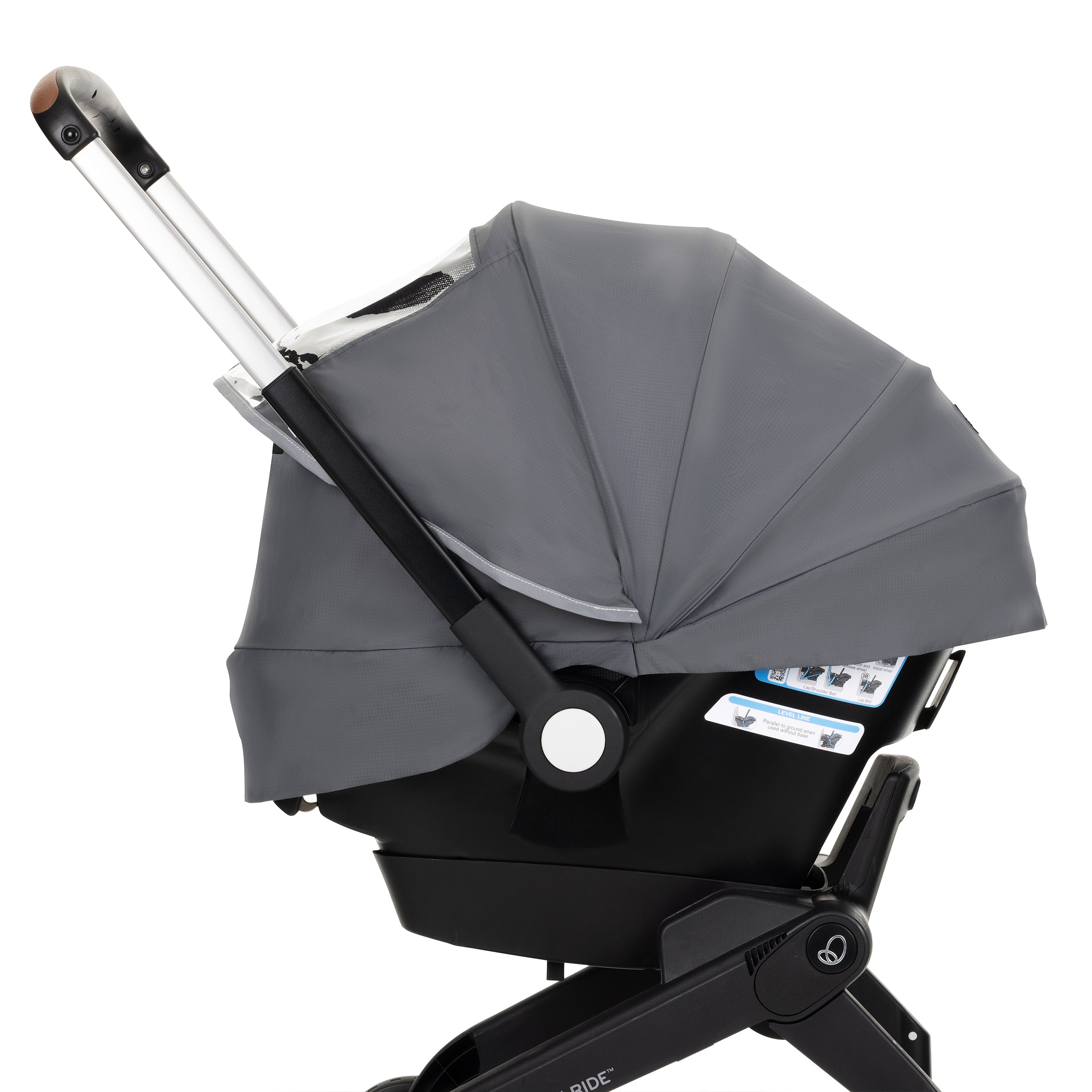Evenflo Shyft DualRide 3-in-1 All-Weather Stroller Cover - Waterproof & Windproof Protection for Infant Car Seat, Stroller, and Shopping Cart - Perfect for Rainy Days, Snow, and Outdoor Adventures