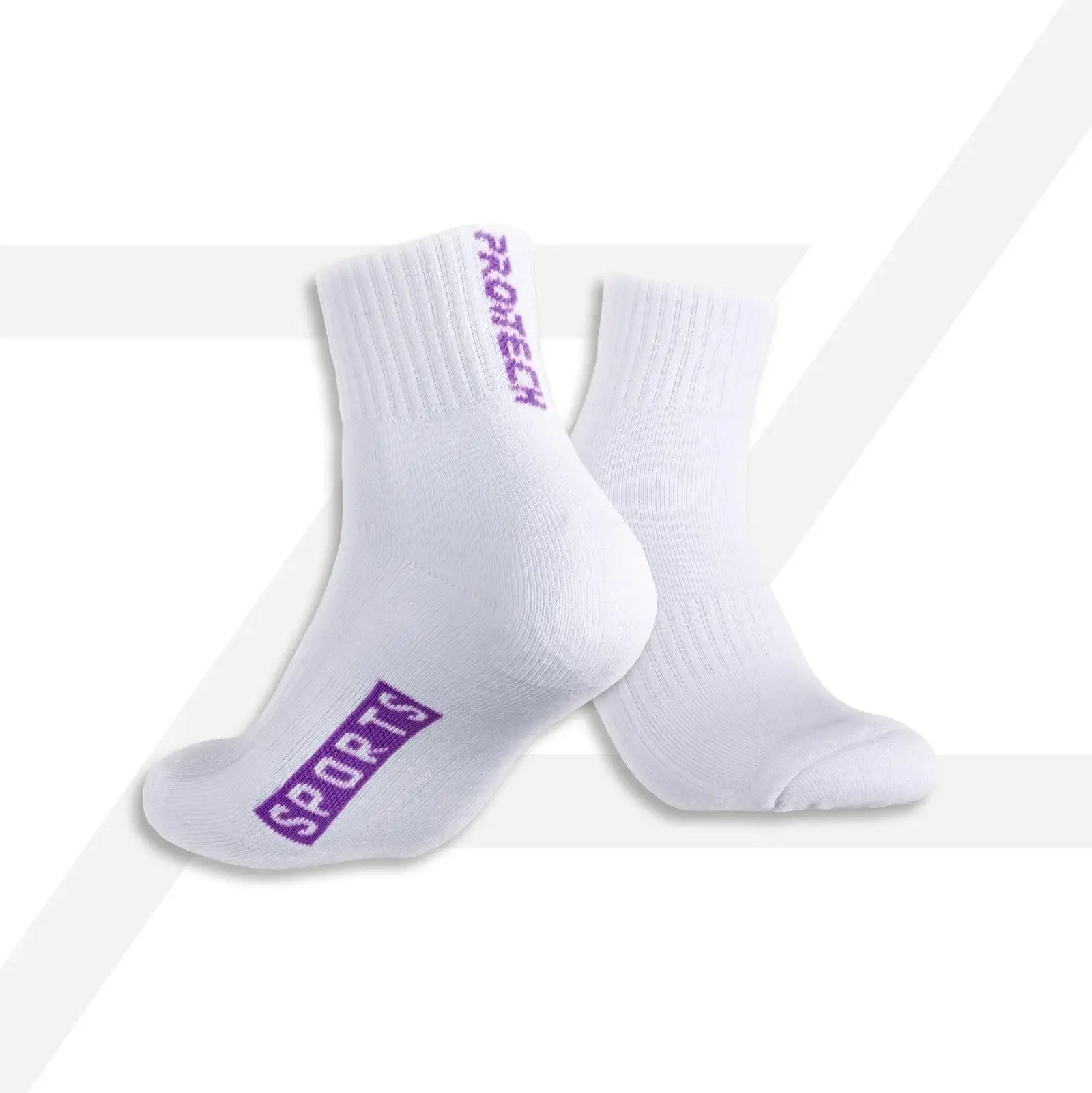 PROTECH Cotton Quarter Sport Socks QS1001 - Breathable Athletic Socks for Running, Gym & Outdoor Activities - Comfortable Cushioned Socks for Men & Women