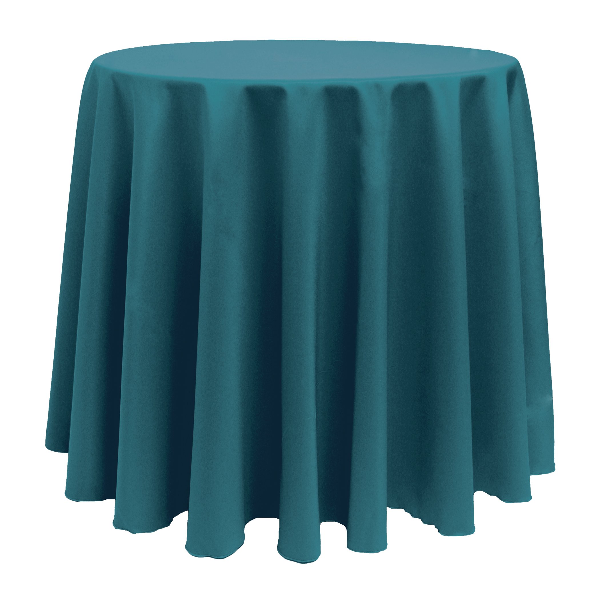 5-Pack Teal Polyester Linen Tablecloth - 132