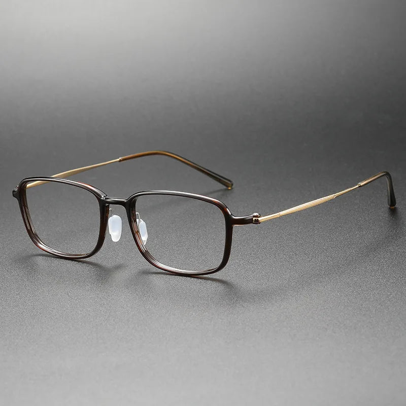 Unisex Full Rim Square Titanium Acetate Eyeglasses 8632 - Lightweight Durable Frames for Work, Reading & Fashion | Aimee Eyewear