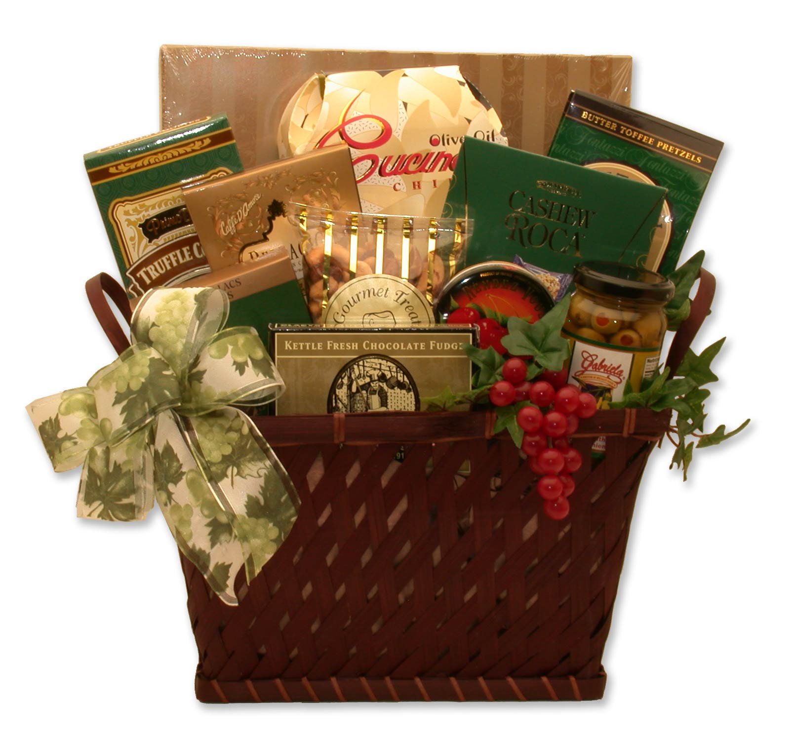Elegant Gourmet Food Gift Basket - Premium Assortment of Snacks, Chocolates & Delicacies - Perfect for Holidays, Corporate Gifts & Special Occasions
