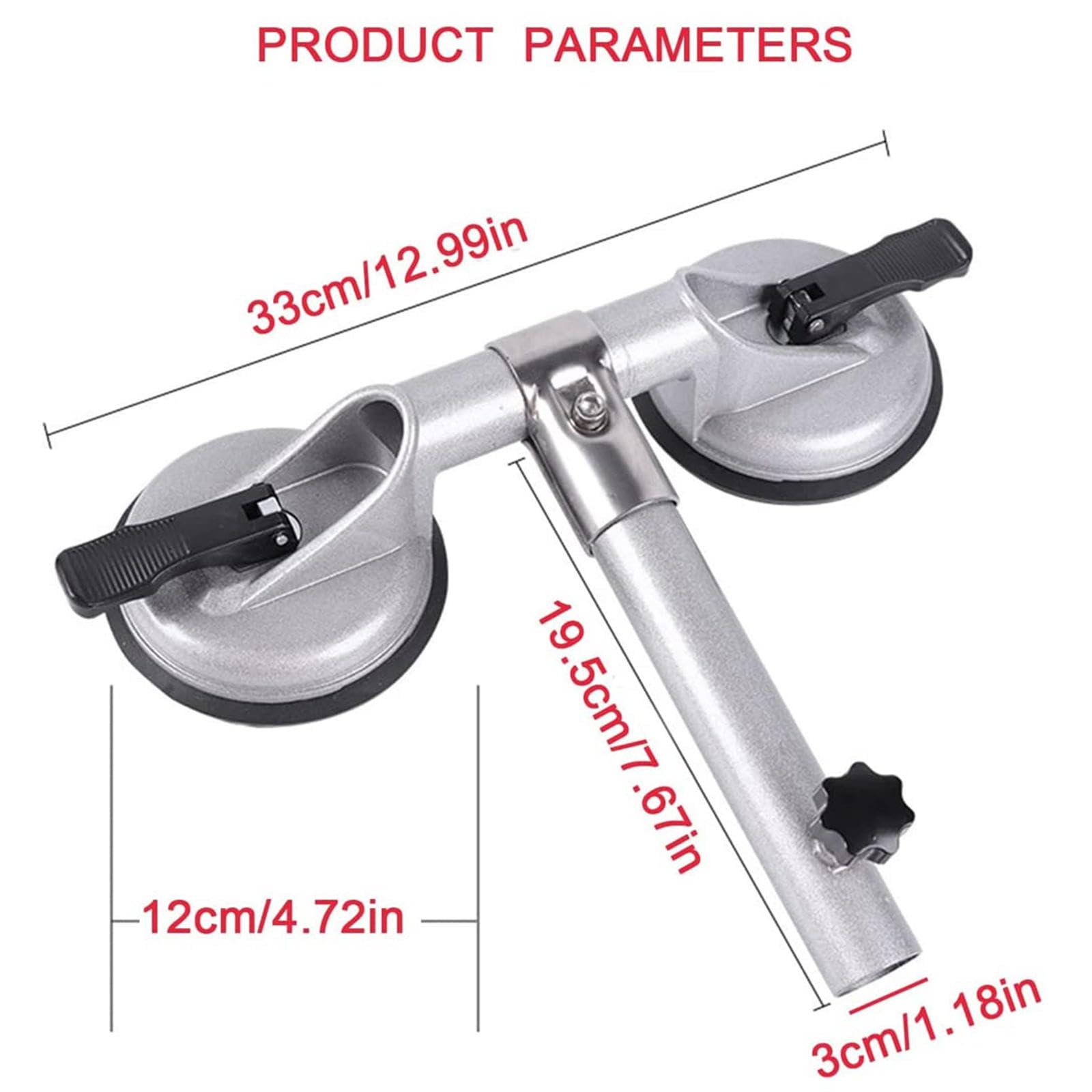 Upgrade Universal Suction Cup Flagpole Holder - Compatible with SUV, Truck, Yachts, ATV & UTV | Perfect for Road Trips, Tailgating & Marine Adventures