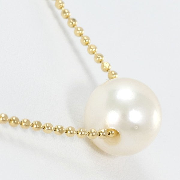 18K Yellow Gold Pearl Necklace - Elegant Women's Jewelry for Weddings, Parties & Special Occasions