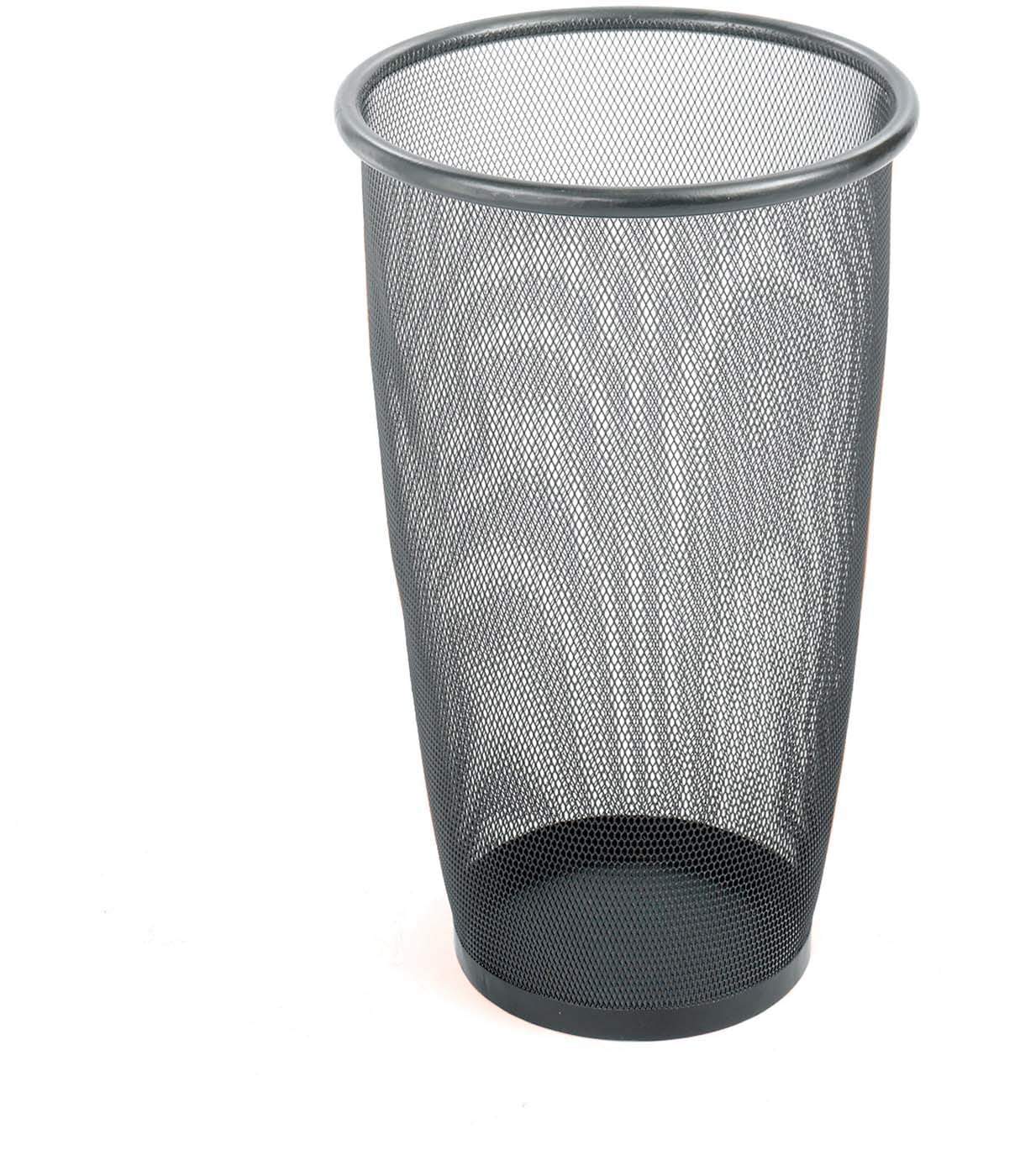Premium Onyx™ Mesh Trash Can Set - 3 Large Round Black Waste Bins for Kitchen, Bathroom & Office [9718BL] - Durable & Stylish Home Organization Solution
