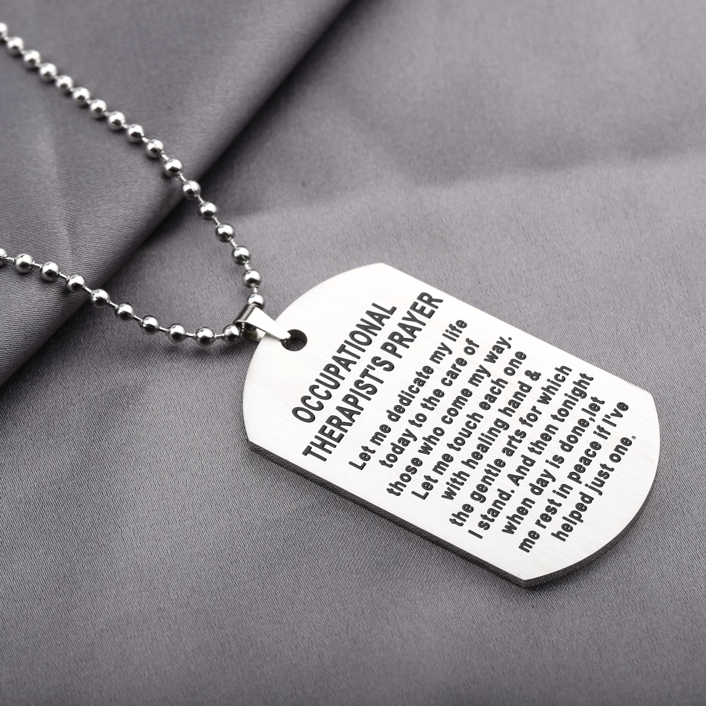 WKXZMTR OT Keychain Necklace - Occupational Therapist Jewelry Gift for OT Graduation, Appreciation & Daily Wear | Perfect for Therapists, Students & Healthcare Professionals