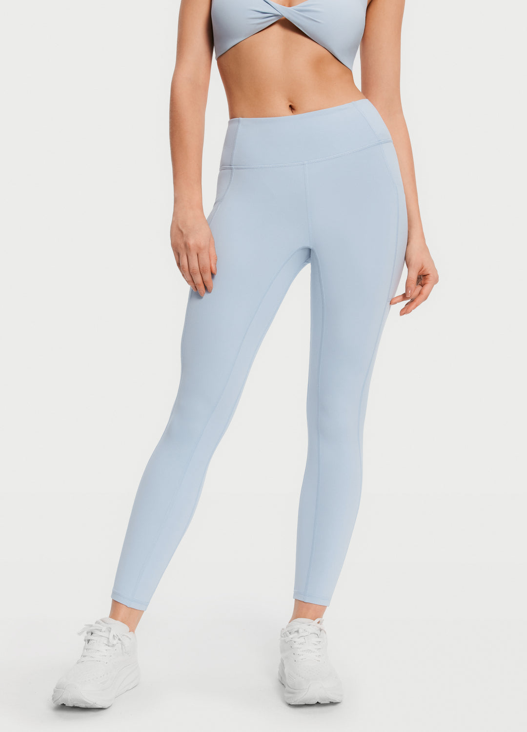 High Waist Side Pocket Leggings for Women - Yoga, Running & Workout - Comfortable Stretchy Athletic Tights for Gym & Lounge