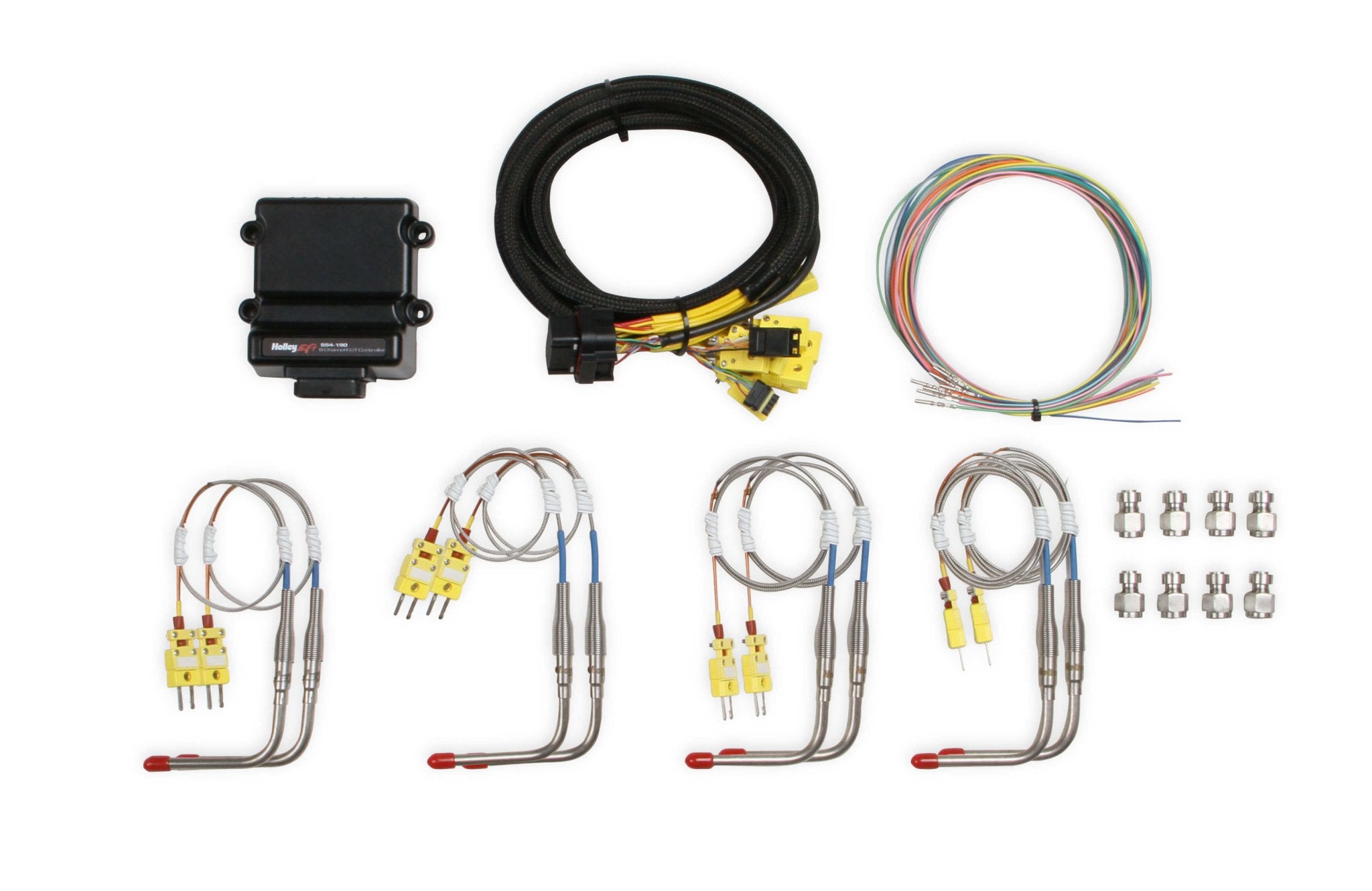 Holley EFI 8 Channel CAN EGT Kit - High Performance Engine Monitoring System for Racing, Tuning & Off-Road Vehicles