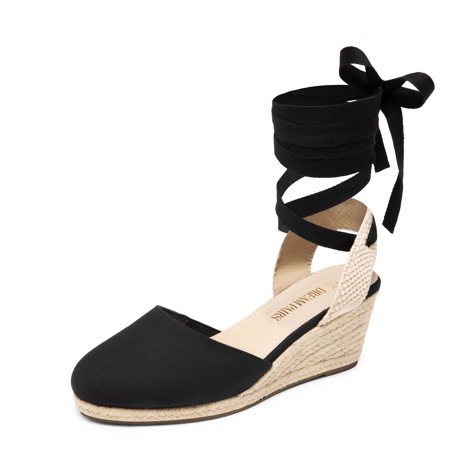 DREAM PAIRS Women's Wedge Sandals 2.5 Inch Platform Espadrilles - Strappy Close Toe Summer Sandals for Women | Comfortable & Fashionable Beach Vacation Shoes | Perfect for Casual Outings, Date Nights and Summer Weddings