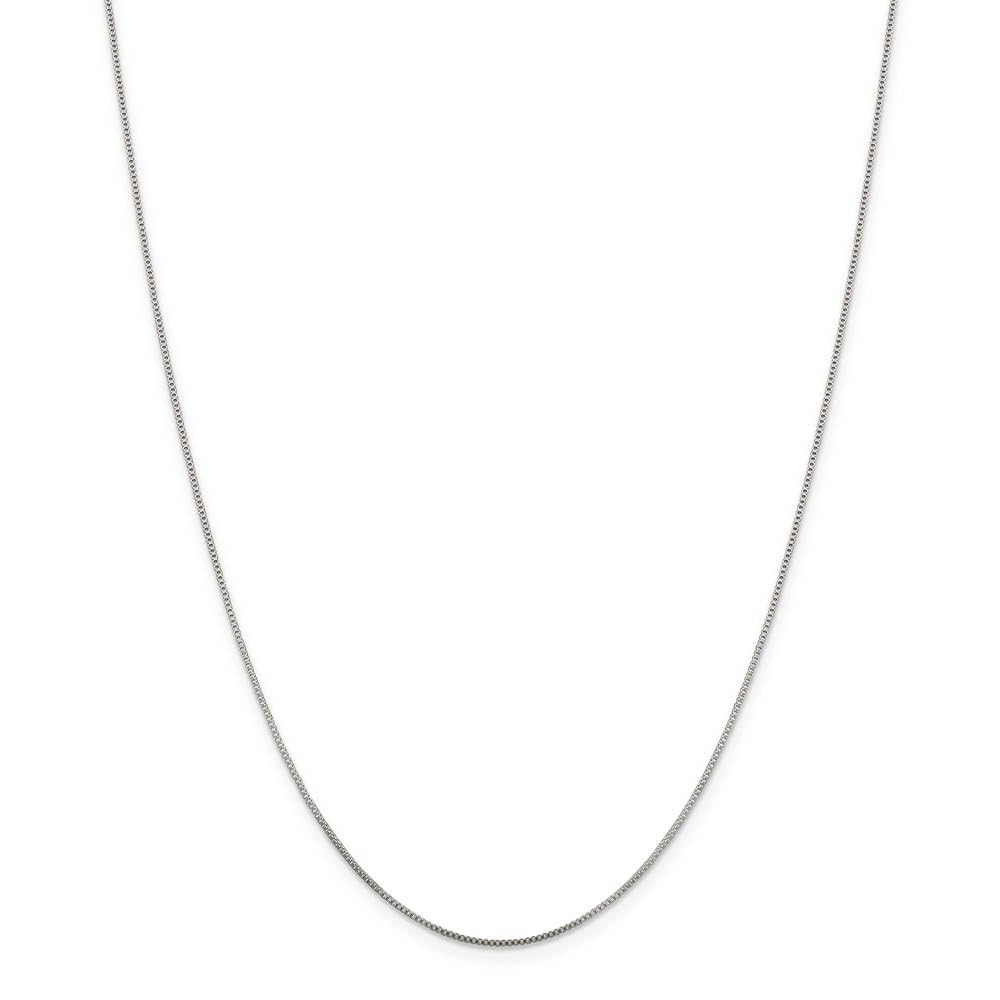 Sterling Silver Box Chain Necklace 0.8mm - Elegant Jewelry for Gifts & Daily Wear