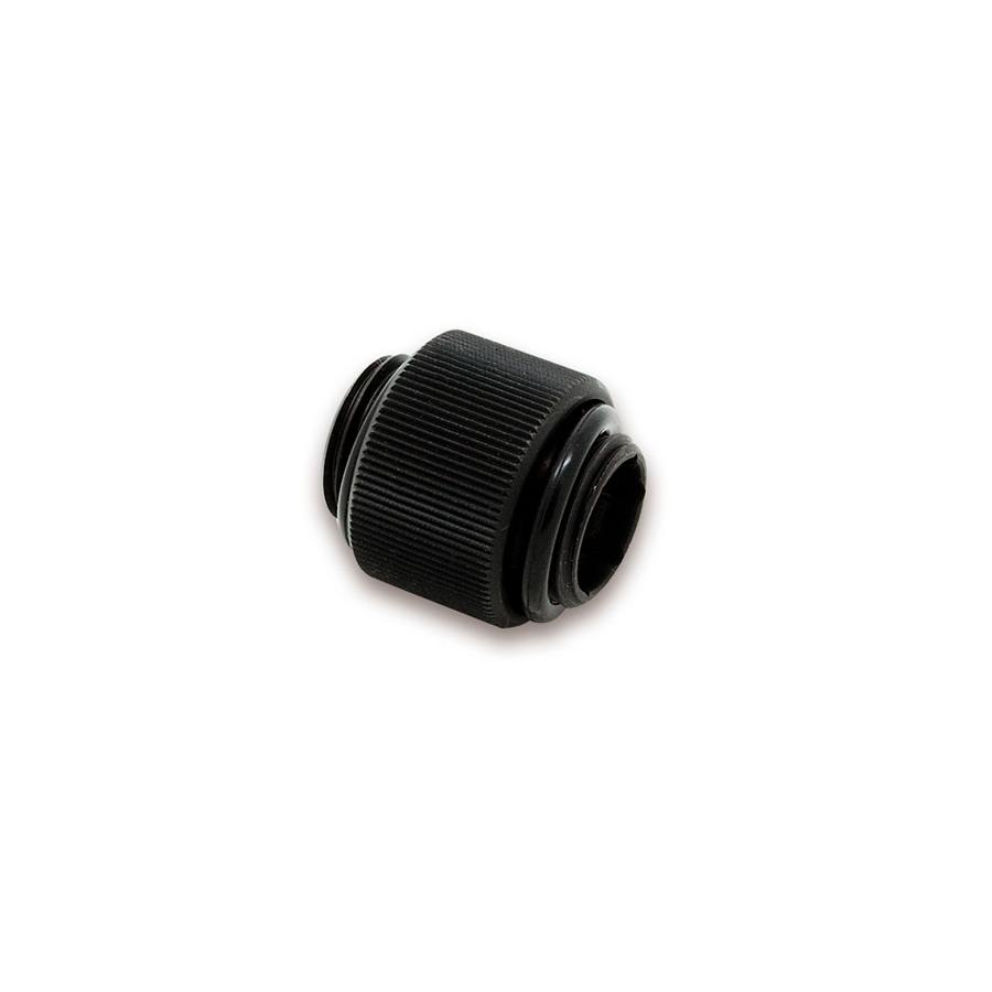 EKWB EK AF Extender 12mm Male to Male Black Fitting - Perfect for Custom PC Water Cooling Loops and Rigid Tubing Builds