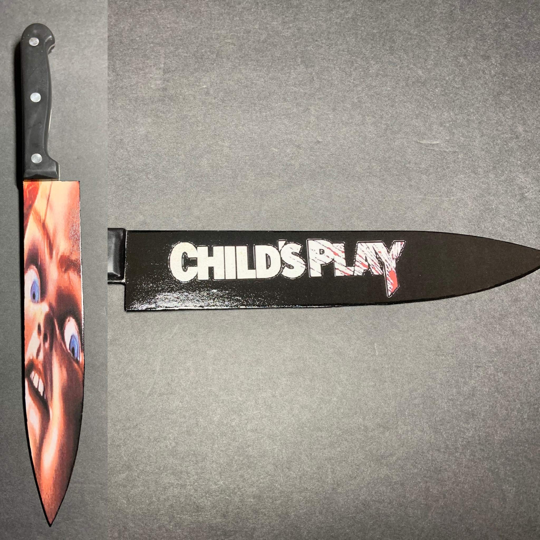 Child's Play Chucky Good Guy Doll with Kitchen Knife - Official Replica Collectible for Horror Movie Fans & Halloween Decor