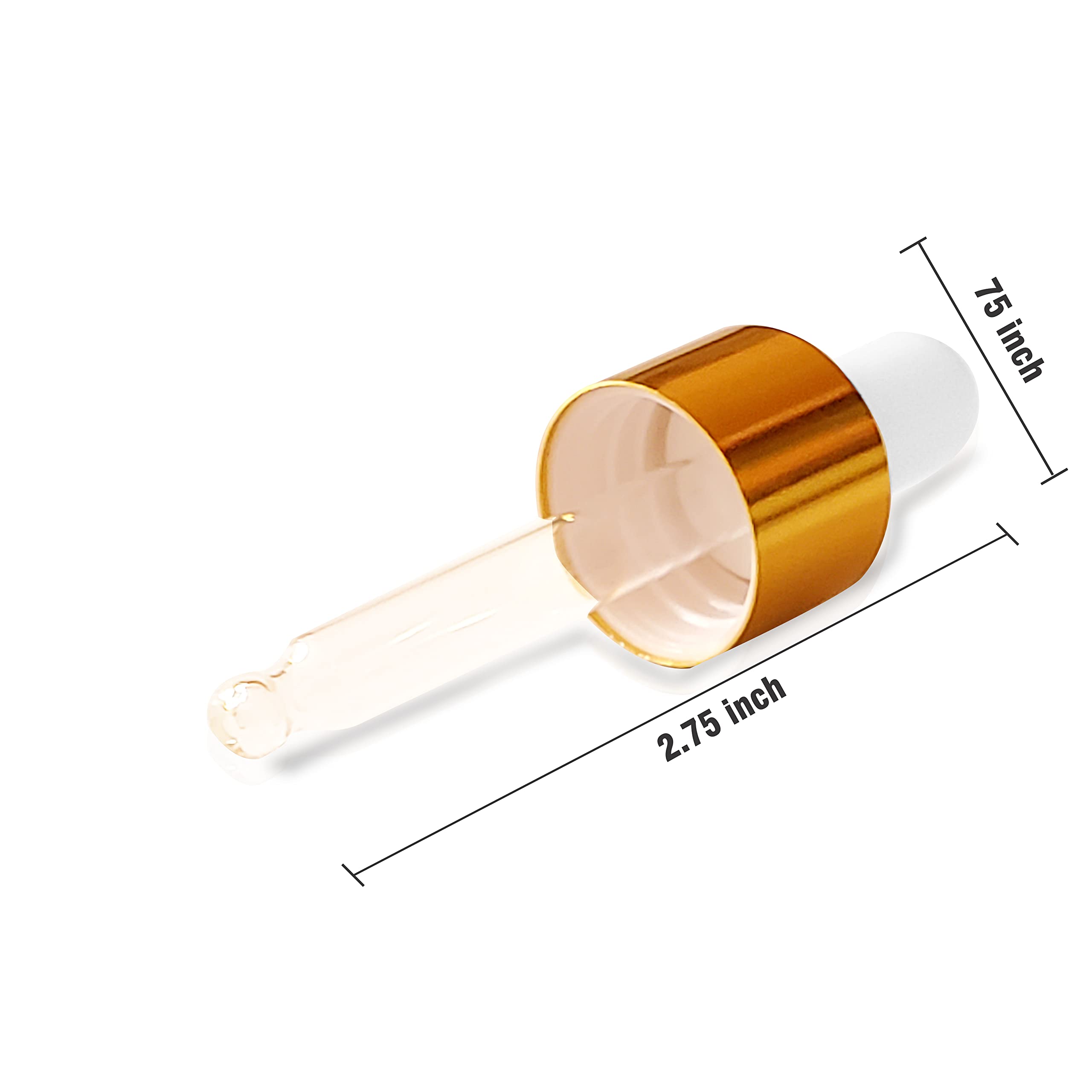 Pure Source India Amber Glass Empty Dropper Bottles 10ml (6 Pack) - Essential Oil, CBD, Tincture & DIY Skincare Storage Solution