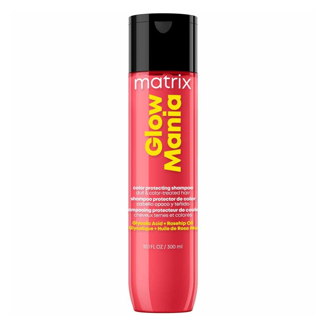 Matrix Glow Mania Color Protecting Shampoo 300ml - Sulfate-Free Hair Care for Color-Treated Hair - Perfect for Vibrant Color Maintenance & Daily Use