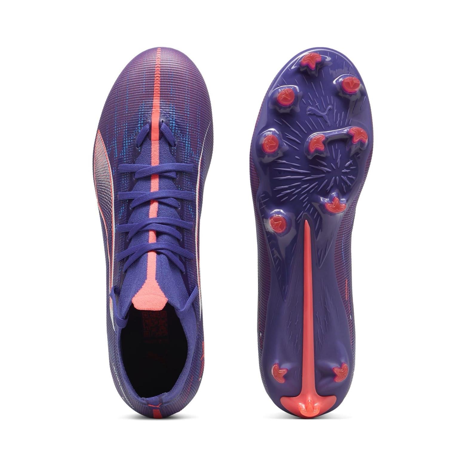 PUMA ULTRA 5 Match+ FG/AG Soccer Cleats - Lightweight Football Shoes for Men | Perfect for Artificial Grass & Firm Ground Matches | Enhance Speed & Performance on the Field