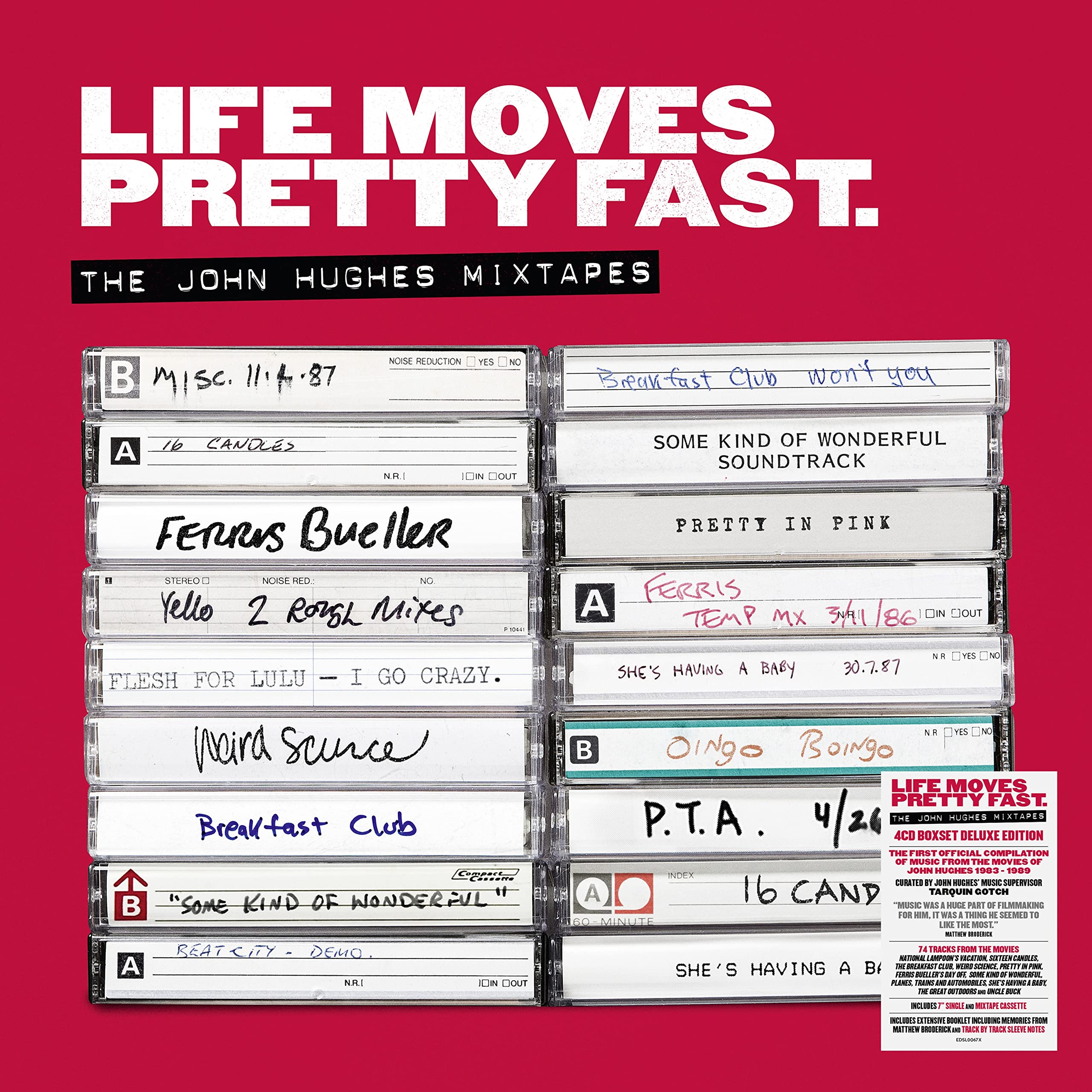 Life Moves Pretty Fast - The John Hughes Mixtapes Soundtrack Collection | 80s Movie Music Compilation | Perfect for Road Trips, Retro Parties & 80s Theme Events
