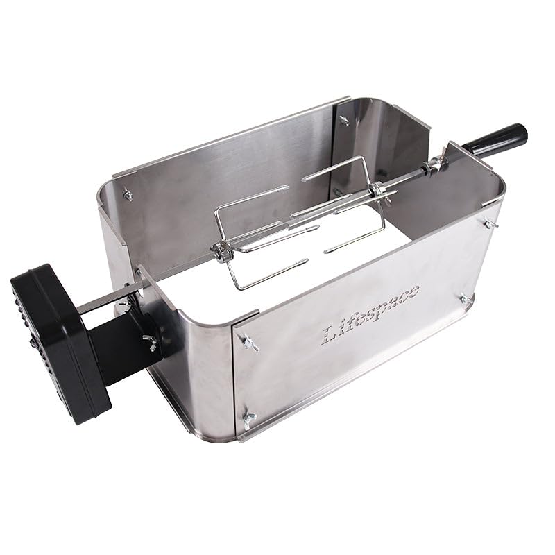 Portable Grill Rotisserie Riser Extension Kit - Universal Fit for Outdoor BBQ, Camping & Tailgating - Perfect for Grilling Chicken, Turkey & Kebabs