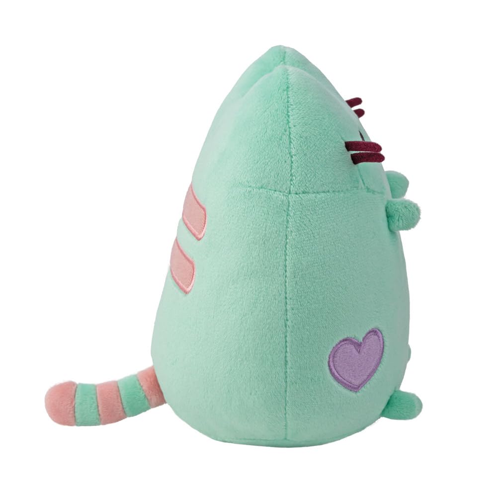 **Aurora 61561 Mint Pastel Pusheen Plush Stuffed Animal Toy - Soft & Cuddly Green Cat for Kids, Gift, and Home Decor**